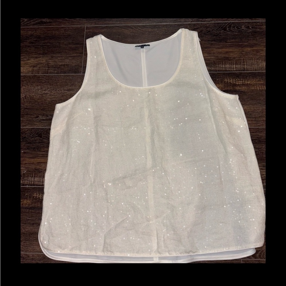 Lafayette 148 sequin tank top